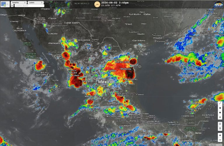 Se desarrollan tormentas en Sinaloa