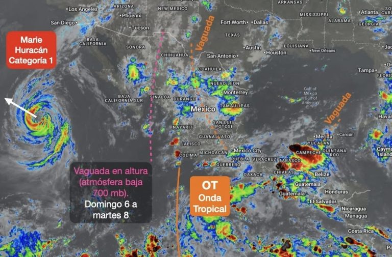 Prevén chubascos y tormentas para domingo y lunes
