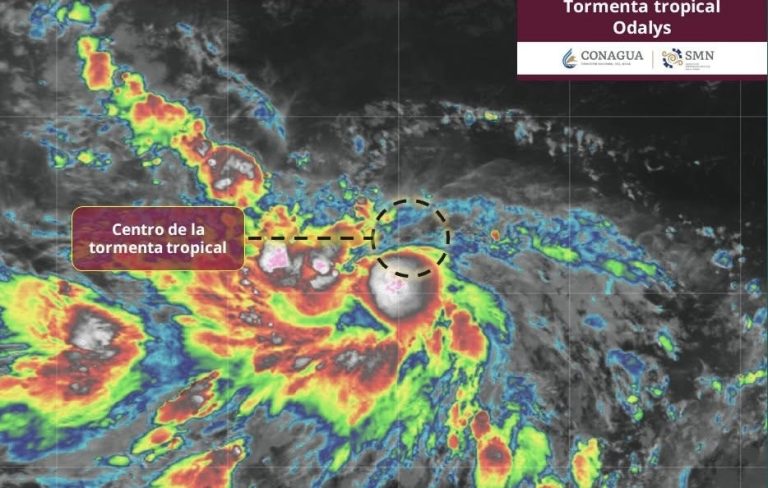 Se forma la tormenta Odalys en el Pacífico