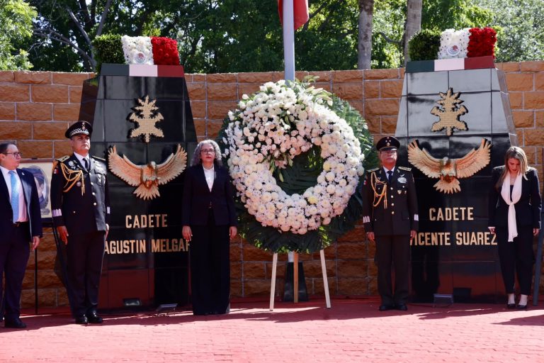 Encabezan ceremonia del 179 aniversario de la Gesta Heroica de los Niños Héroes de Chapultepec
