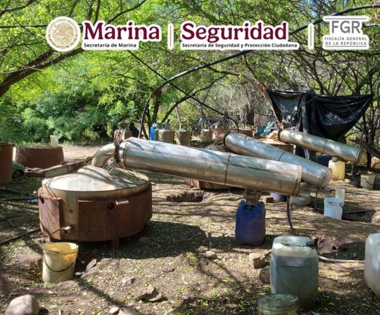 Inhabilita Marina laboratorio clandestino en Las Tinajas, Elota