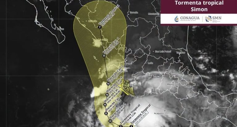 Se prevé que Simón se intensifique a huracán este jueves